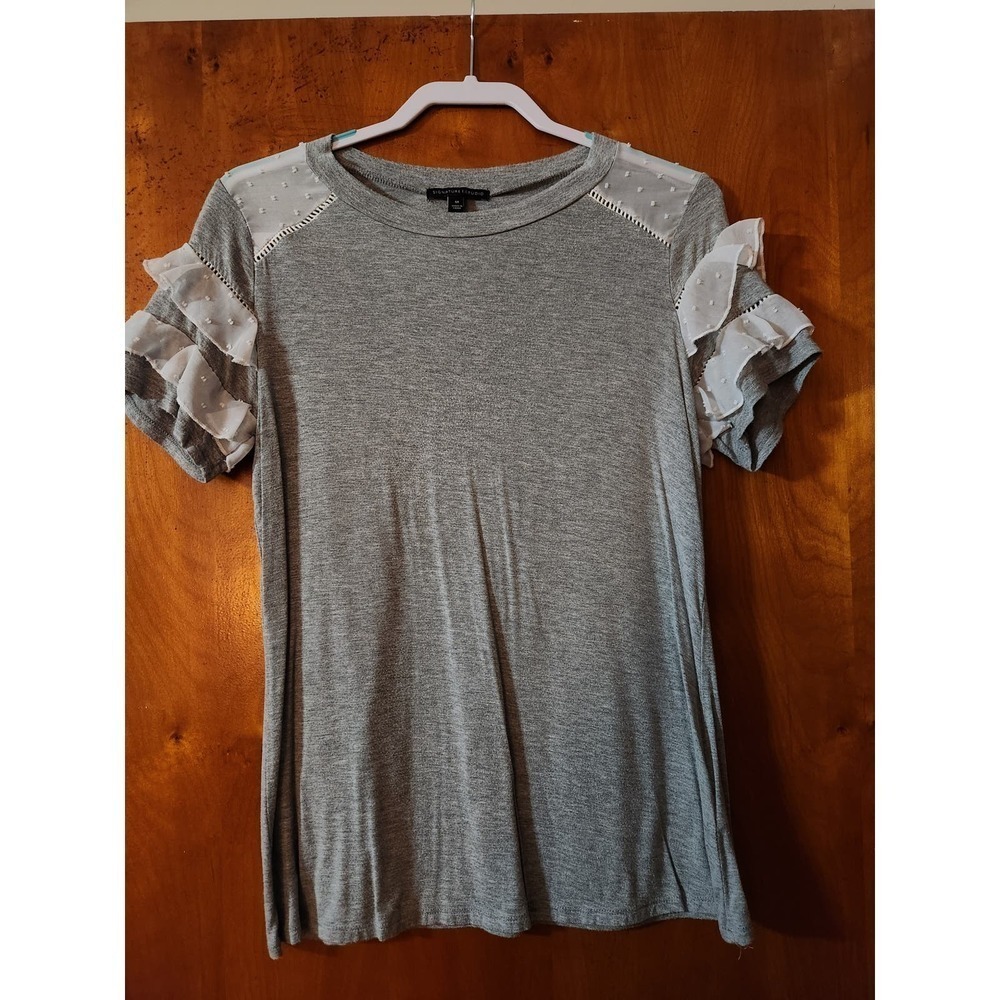 Short Sleeve Frilly Top